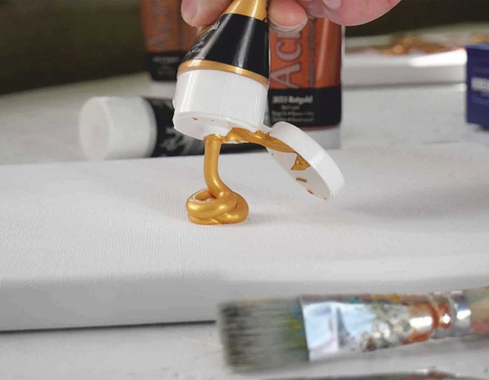 Kreul Set de 4 tubes de peinture acrylique métallique el Greco 75 ml