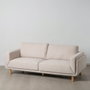 BigBuy Home Canapé trois places Beige