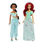 Mattel Disney Princess Pack de 4 poupées de mode articulées avec couronnes et chaussures interchangeables - Multilingue (français)