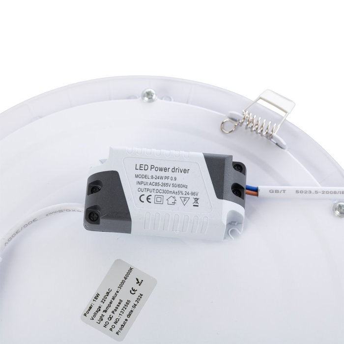Plaque LED Circulaire 18 W 1 800 lm CCT 3 000-6 000 K Plaque LED Circulaire 18 W 1 800 lm CCT 3 000-6 000 K