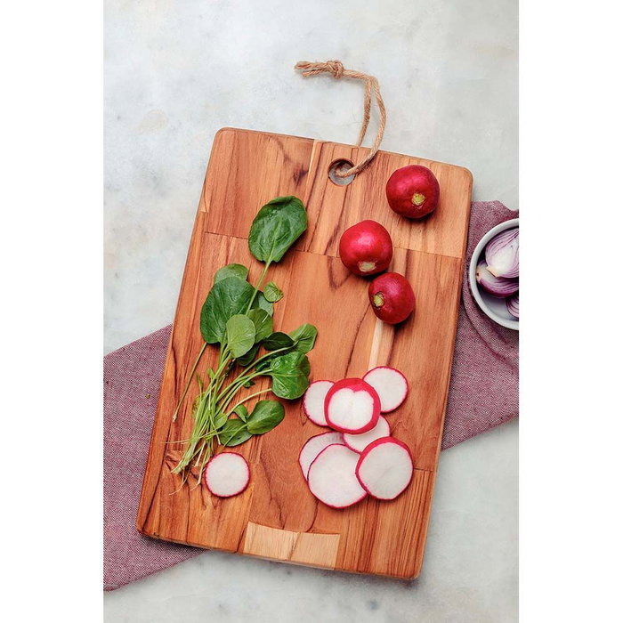 Tramontina Planche à découper et à servir en bois de teca FSC® 34 x 23 x 1,8 cm Tramontina Planche à découper et à servir en bois de teca FSC® 34 x 23 x 1,8 cm