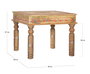 GINER Y COLOMER Table de Centre en Bois de Mango avec Détails Peints à la Main - Structure Robuste, Finition Artistique et Artisanale
