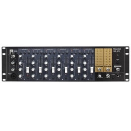 Tascam Mz-372 Mélangeur Multicanal Multizone 3U Rack avec Entrées XLR et RCA, EQ 3 Bandes et Sorties Redondantes