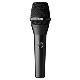 AKG C636 Microphone à condensateur cardioïde pour voix, réponse 20-20000 Hz, 150 dB SPL, alimentation phantom 48V, noir