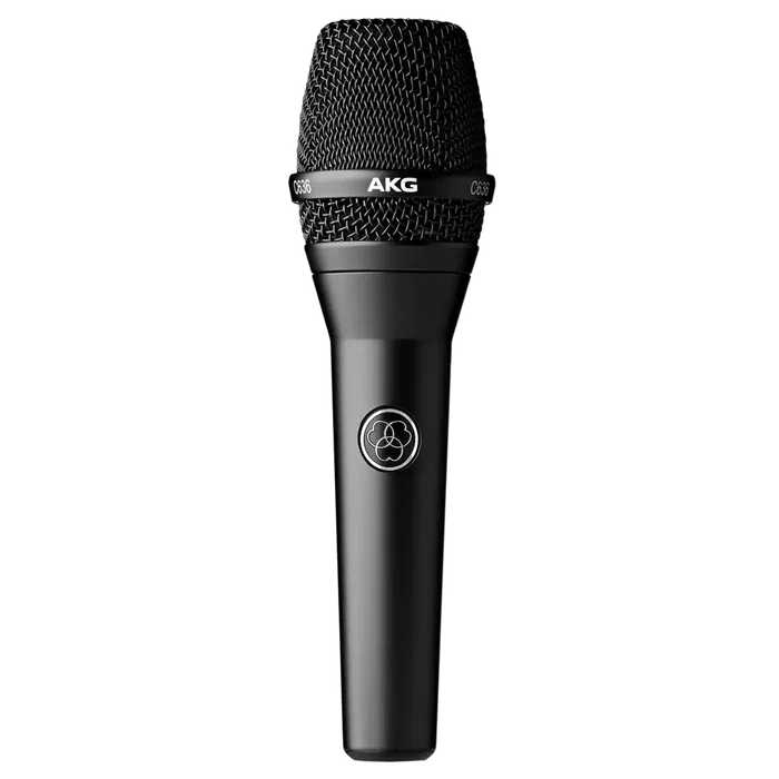 AKG C636 Microphone à condensateur cardioïde pour voix, réponse 20-20000 Hz, 150 dB SPL, alimentation phantom 48V, noir
