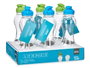 LEKNES Lot de 24 Cantimplores en Plastique 600 ml - Bleu et Vert