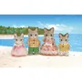 Sylvanian Families 5180 Famille Chat Tigre - 4 Figurines Articulées et Habillées, Jouet pour Enfants à Partir de 3 Ans - Les Familles