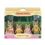 Sylvanian Families 5180 Famille Chat Tigre - 4 Figurines Articulées et Habillées, Jouet pour Enfants à Partir de 3 Ans - Les Familles