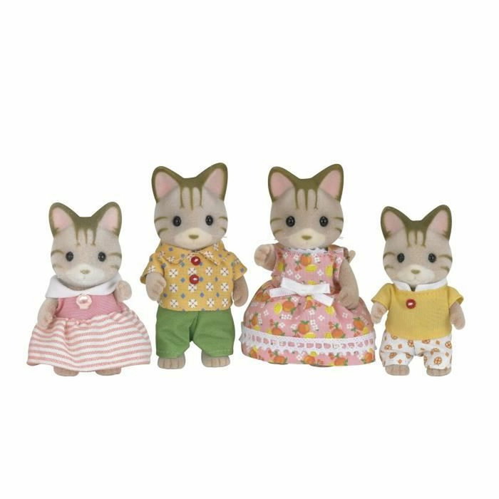 Sylvanian Families La famille Chat Tigré - 4 figurines articulées