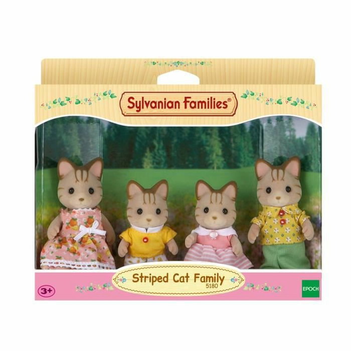 Sylvanian Families La famille Chat Tigré - 4 figurines articulées