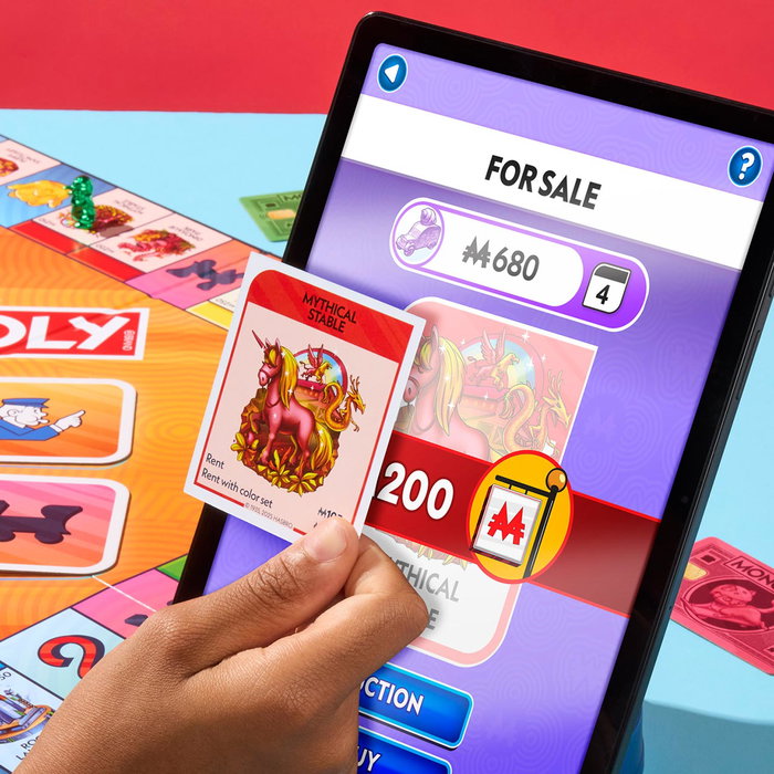 Hasbro Monopoly G1424 - Jeu de société avec application bancaire pour gestion facile - Version espagnole - À partir de 8 ans Hasbro Monopoly G1424 - Jeu de société avec application bancaire pour gestion facile - Version espagnole - À partir de 8 ans