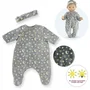 Corolle Pyjama pour poupon phosphorescent 30 cm Brille dans la Nuit avec motifs étoiles et lunes - Doux