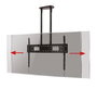 B-Tech BT8448 Support de plafond extra large pour écran plat 65" à 120", capacité 130 kg, gestion des câbles, interface VESA 200x200 à 800x500, Noir