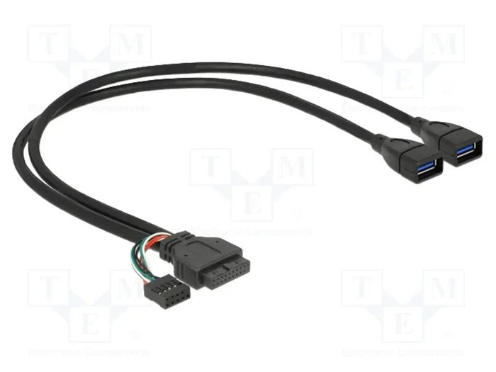 DELOCK Câble USB 3.0 noir 0,45m DELOCK Câble USB 3.0 noir 0,45m