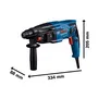 Bosch Professional Perforateur burineur SDS Plus GBH 2-21 Professional 720W, coffret standard, 3 modes (perçage, perforation, burinage), 2J, 06112A6001