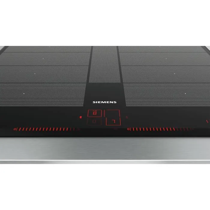 Siemens EX651LYC1F IQ700 - Table de cuisson à induction - 60 cm - Noir - 4 zones de cuisson - Dual LightSlider - 7400 W Siemens EX651LYC1F IQ700 - Table de cuisson à induction - 60 cm - Noir - 4 zones de cuisson - Dual LightSlider - 7400 W