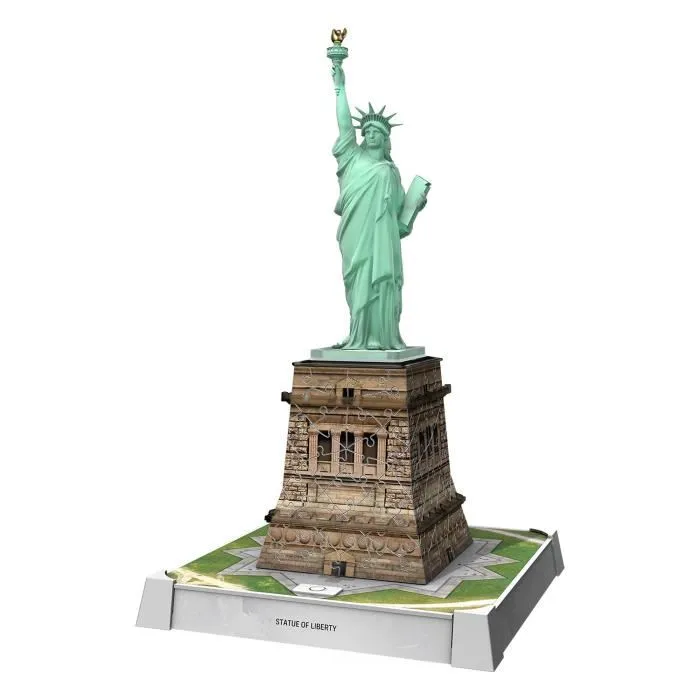 Ravensburger Iconics - Puzzle 3D Statue de la Liberté à Illumination LED, Décoration à Assembler Ravensburger Iconics - Puzzle 3D Statue de la Liberté à Illumination LED, Décoration à Assembler