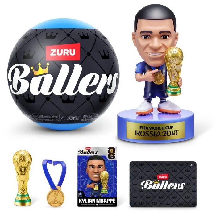 ZURU - Capsule surprise à collectionner - Figurines FIFA Ballers Série 1 - Joueurs de football - Modèle aléatoire - À partir de 3 ans