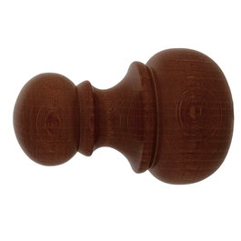 RIEL CHYC Embout pour tringle bois Chyc 20 x 68 mm noyer