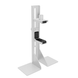 Mars Gaming MCA-GCBPROW Support vertical universel pour carte graphique avec câble Riser PCI-E 4.0 et éclairage ARGB blanc