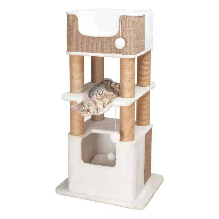 Grattoir pour Chats Trixie Lucano Arbre Sisal Blanc (110 cm)