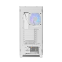 Nox Hummer Ether Caisse Ordinateur Gaming Semi-Tour ATX Blanc avec Panneau Latéral en Verre Courbé et USB-C