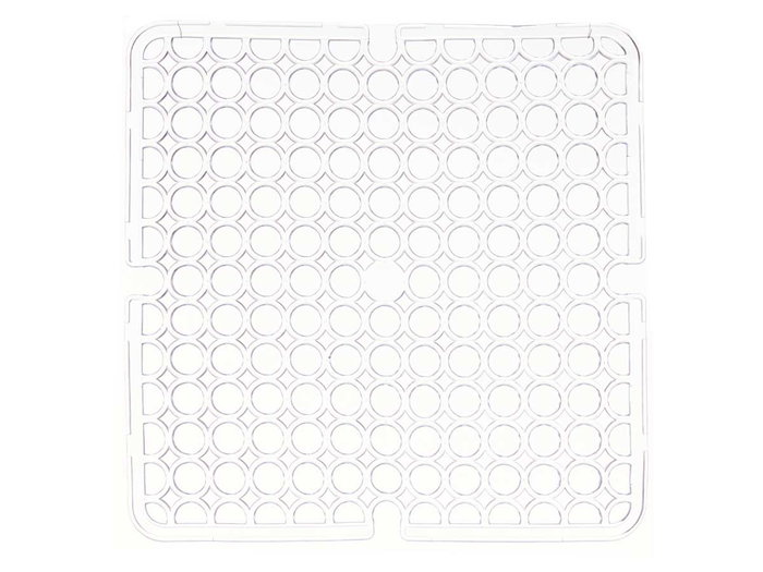 Kinvara Tapis d'Évier Carré 28x28 cm Transparent Plastique (Set de 24) Kinvara Tapis d'Évier Carré 28x28 cm Transparent Plastique (Set de 24)