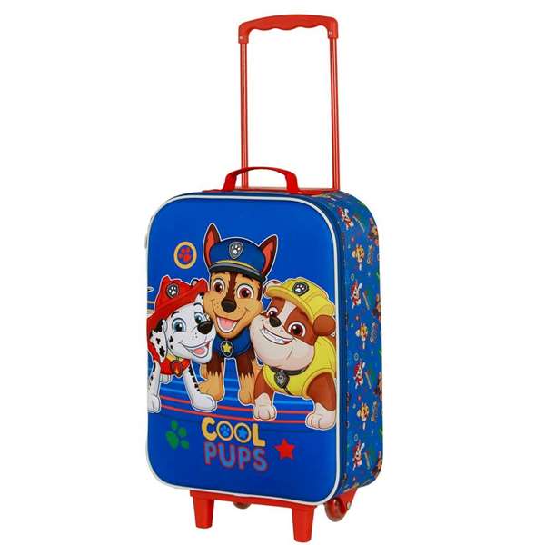 Karactermania - Valise à roulettes souple pour enfant La Patrulla Canina Cool 52 x 33 x 17 cm (cabine)
