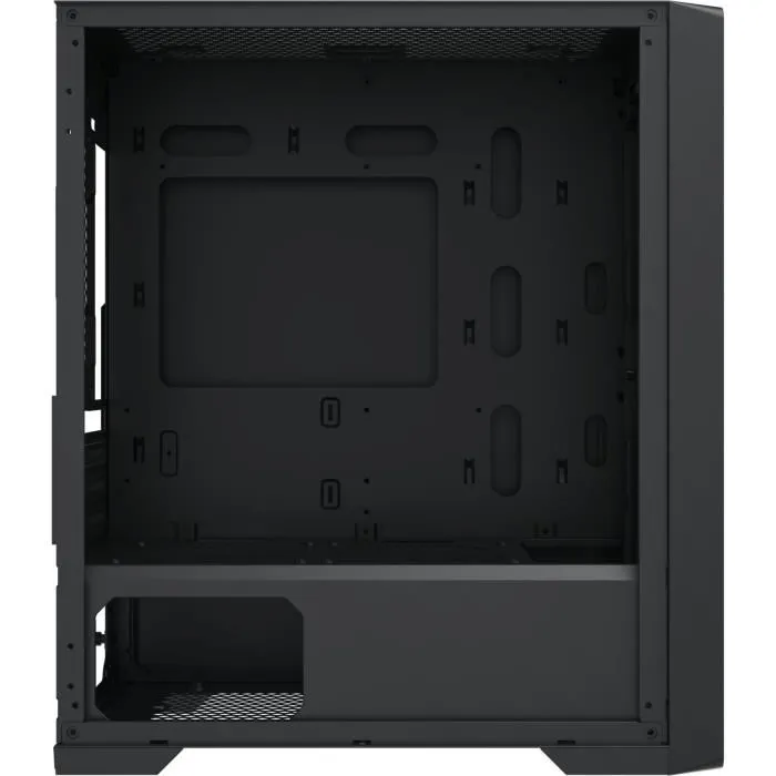 Xigmatek Lux M Boîtier PC Mini Tour Micro-ATX - Noir - Sans Alimentation - Façade Mesh, 4 Ventilateurs RGB, Vitre Trempée - Dimensions 210 x 367 x 420 mm