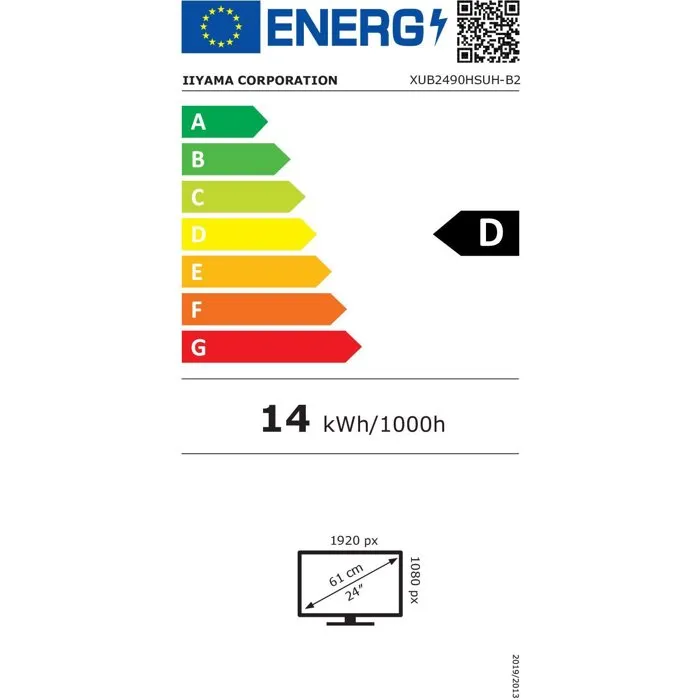 Iiyama ProLite XUB2790QSUH-B2 - Écran PC 23,8 pouces Full HD (1920x1080) Dalle IPS 100Hz, Ports HDMI et DisplayPort, USB Hub, Webcam 5MP intégrée, Pied réglable