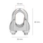 WOLFPACK LINEA PROFESIONAL Serre-câbles galvanisé 10 mm 3/8 pouces