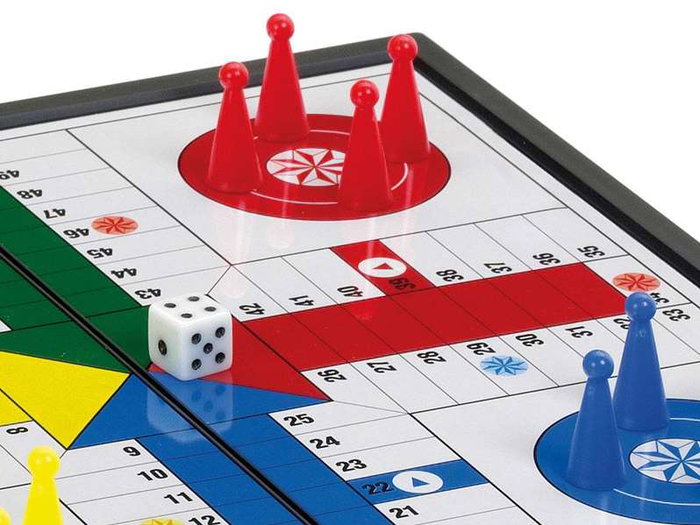 Cayro Jeu de Parchis Magnétique, Version Moyenne, Pour 2 Joueurs, Âge Recommandé 6 Ans