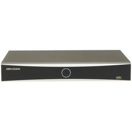 Hikvision K Series - NVR AcuSense 4 canaux 1U - Enregistreur réseau 4K avec détection intelligente, H.265+, HDMI/VGA et prise en charge HDD 10 TB