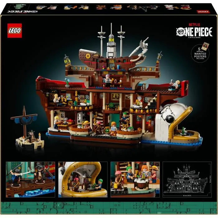 LEGO 75640 Baratie Set de Construction Anime ONE PIECE - Restaurant Flottant pour Adultes avec 10 Minifigurines