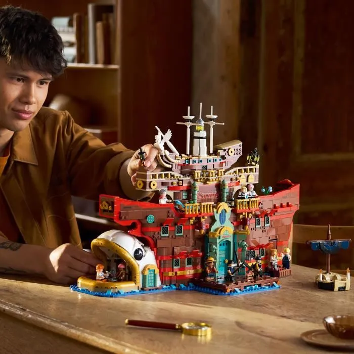 LEGO 75640 Baratie Set de Construction Anime ONE PIECE - Restaurant Flottant pour Adultes avec 10 Minifigurines