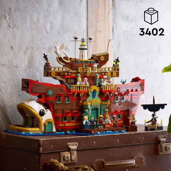 LEGO 75640 Baratie Set de Construction Anime ONE PIECE - Restaurant Flottant pour Adultes avec 10 Minifigurines