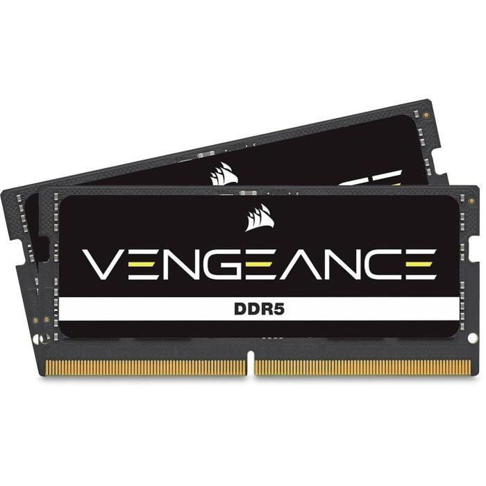 Corsair VENGEANCE CMSX16GX5M1A5600C48 - 16 Go (1x16 Go) SO-DIMM DDR5 5600 MHz CL48 - Mémoire pour PC portable