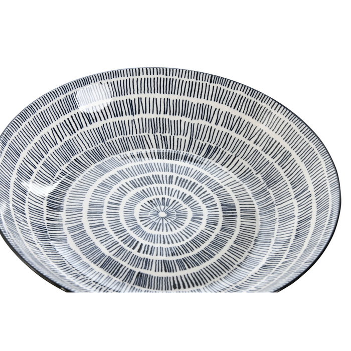 Service de vaisselle Home ESPRIT Bleu Blanc Porcelaine 20 x 20 x 4 cm Service de vaisselle Home ESPRIT Bleu Blanc Porcelaine 20 x 20 x 4 cm