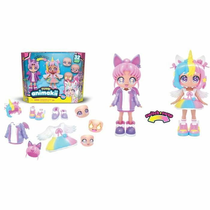 Bandai Animakii Poupée Personnalisable Licorne et Chauve-souris