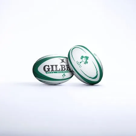 Gilbert Ballon de rugby Irlande Supporter Taille 5, lot de 5 ballons - Idéal entraînement et collection Gilbert Ballon de rugby Irlande Supporter Taille 5, lot de 5 ballons - Idéal entraînement et collection
