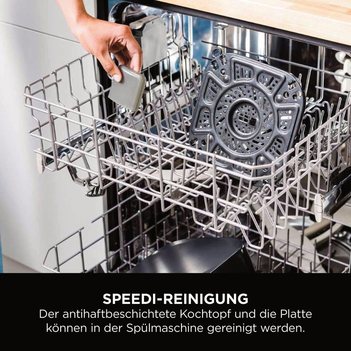 Ninja Multicuiseur Speedi Rapid Cooker ON500EU 5,7L Argent/Noir 1760W - Cuisson rapide, mijoté, vapeur et rôti