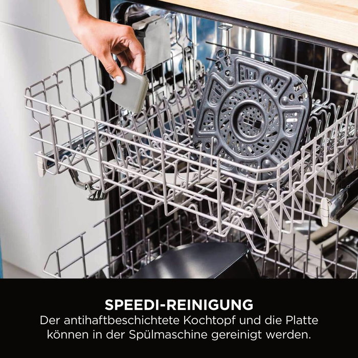 Ninja Multicuiseur Speedi Rapid Cooker ON500EU 5,7L Argent/Noir 1760W - Cuisson rapide, mijoté, vapeur et rôti