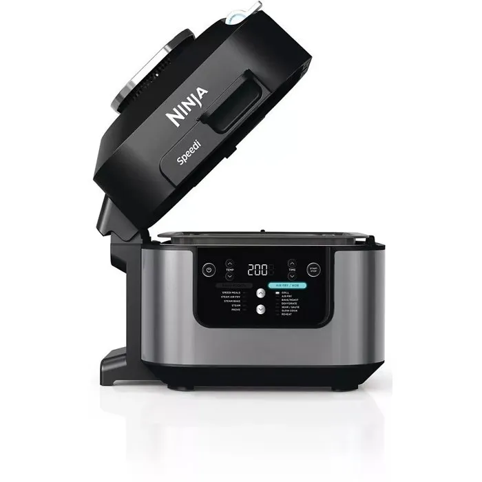 Ninja Multicuiseur Speedi Rapid Cooker ON500EU 5,7L Argent/Noir 1760W - Cuisson rapide, mijoté, vapeur et rôti