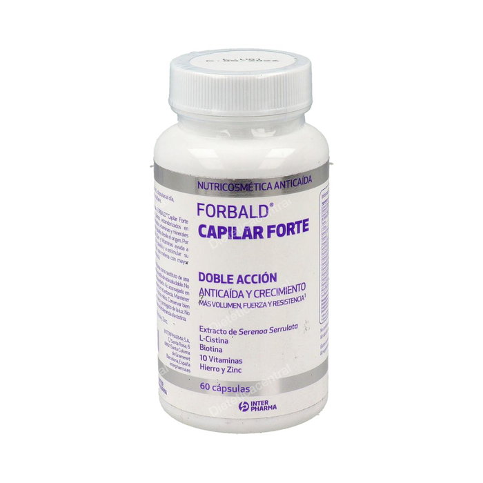 Interpharma Forbald Capilar Forte 60Caps Complément Capillaire Interpharma Forbald Capilar Forte 60Caps Complément Capillaire