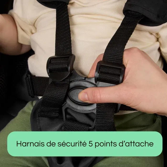 Ingenuity Poussette 3Dquickclose CS+, Ultra Compacte et Légère, de la Naissance à 4 ans (0-22.7 kg), avec Couverture de Pluie, Harnais 5 Points, Grand Panier et Dossier Inclinable