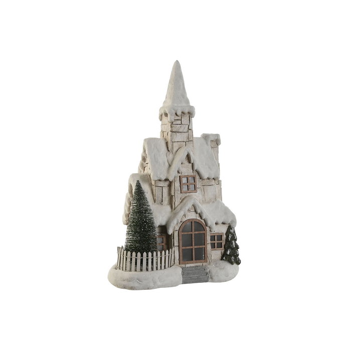 Décoration lumineuse Home ESPRIT Blanc Vert Naturel Maison 35 x 20 x 51 cm Décoration lumineuse Home ESPRIT Blanc Vert Naturel Maison 35 x 20 x 51 cm