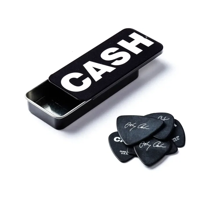 DUNLOP Boîte de 6 médiators Johnny Cash Bold Heavy Gauge DUNLOP Boîte de 6 médiators Johnny Cash Bold Heavy Gauge