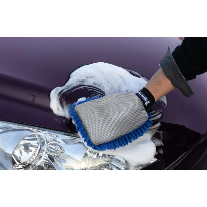 Michelin Gant de lavage chenille microfibre double face – Lavable machine voiture carrosserie vitres insectes poussière Michelin Gant de lavage chenille microfibre double face – Lavable machine voiture carrosserie vitres insectes poussière