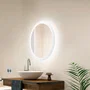 Miroir Éclairé LED 15W 4200K Ø60cm Interrupteur Tactile Dimmable 40.000H SUN-SYJ-16308