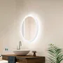 Miroir Éclairé LED 15W 4200K Ø60cm Interrupteur Tactile Dimmable 40.000H SUN-SYJ-16308